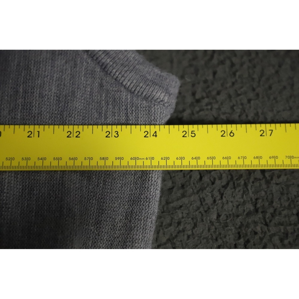 VTG Izod Golf Vest Sweater Mens XXL Gray Made in USA Knit Pullover Classic Prep - Picture 7 of 9